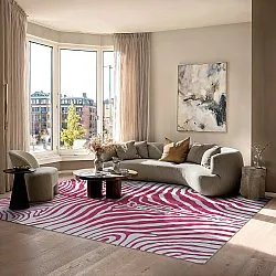 Tappeto Wilton - Zebra (rosa)