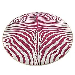 Tappeto rotondo - Zebra (rosa)
