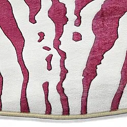 Tappeto rotondo - Zebra (rosa)