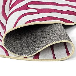 Tappeto rotondo - Zebra (rosa)