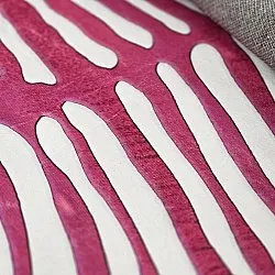 Tappeto rotondo - Zebra (rosa)