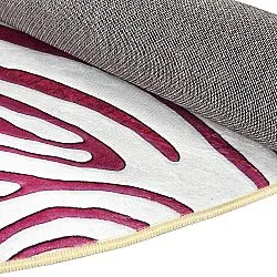 Tappeto rotondo - Zebra (rosa)