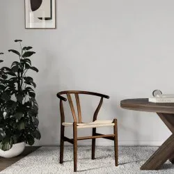Sedia - Alta (noce/beige) - 2 pezzi