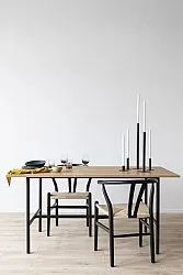 Sedia - Alta (nero/beige) - 2 pezzi