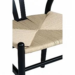 Sedia - Alta (nero/beige) - 2 pezzi