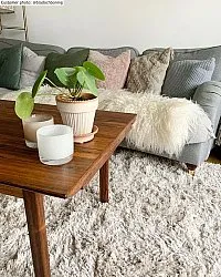 Tappeto A Pelo Lungo - Kanvas (beige)