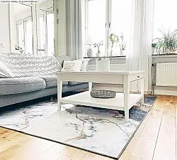 Tappeto Wilton - Padova (nero/bianco/oro)