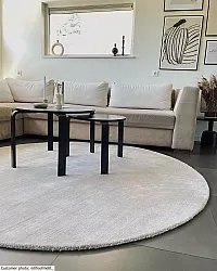 Tappeto rotondo - Recycled PET with viscose look (offwhite)