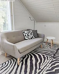 Tappeto Wilton - Zebra (nero/bianco)