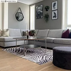 Tappeto Wilton - Zebra (nero/bianco)