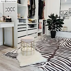 Tappeto Wilton - Zebra (nero/bianco)