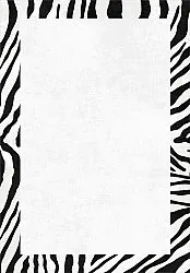 Tappeto Wilton - Zebra boarder (nero/bianco)