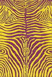 Tappeto Wilton - Zebra (giallo/viola)