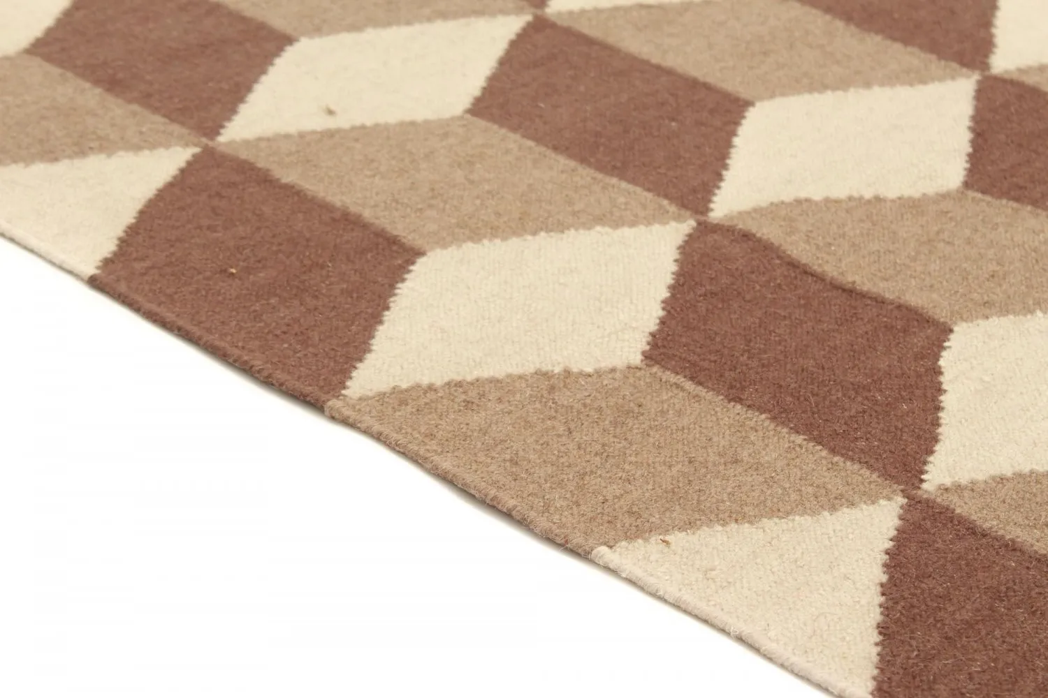 Tappeto In Lana - Floriáda (beige/marrone)