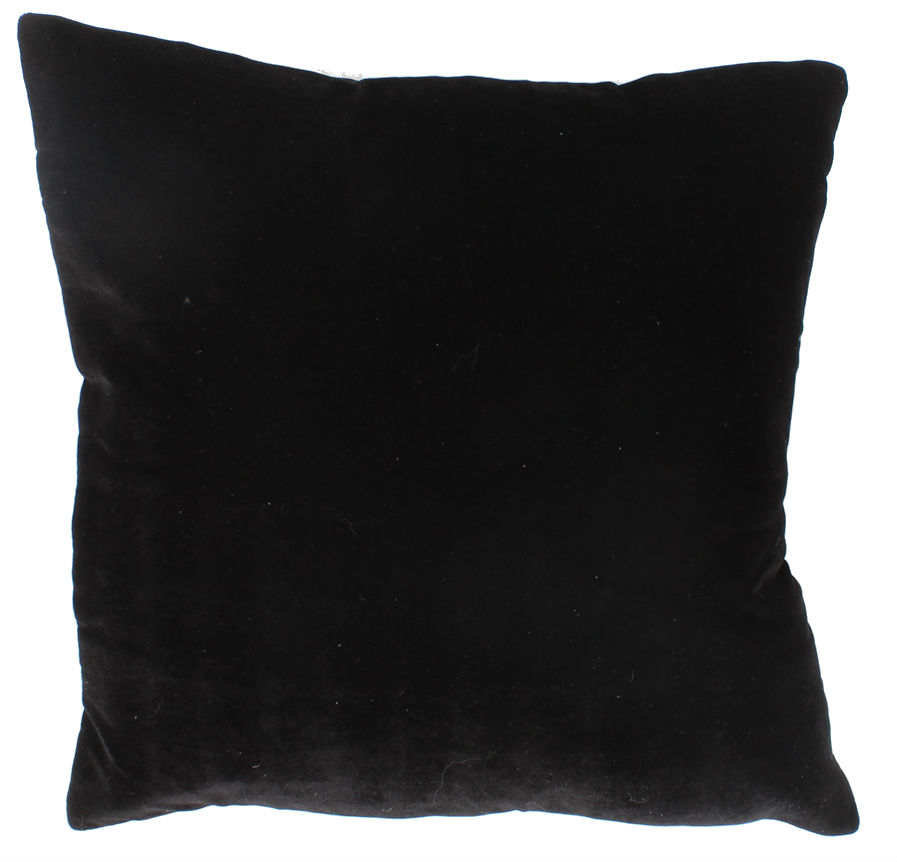 Cuscino In Velluto (nero) (copricuscino) 45 x 45 cm