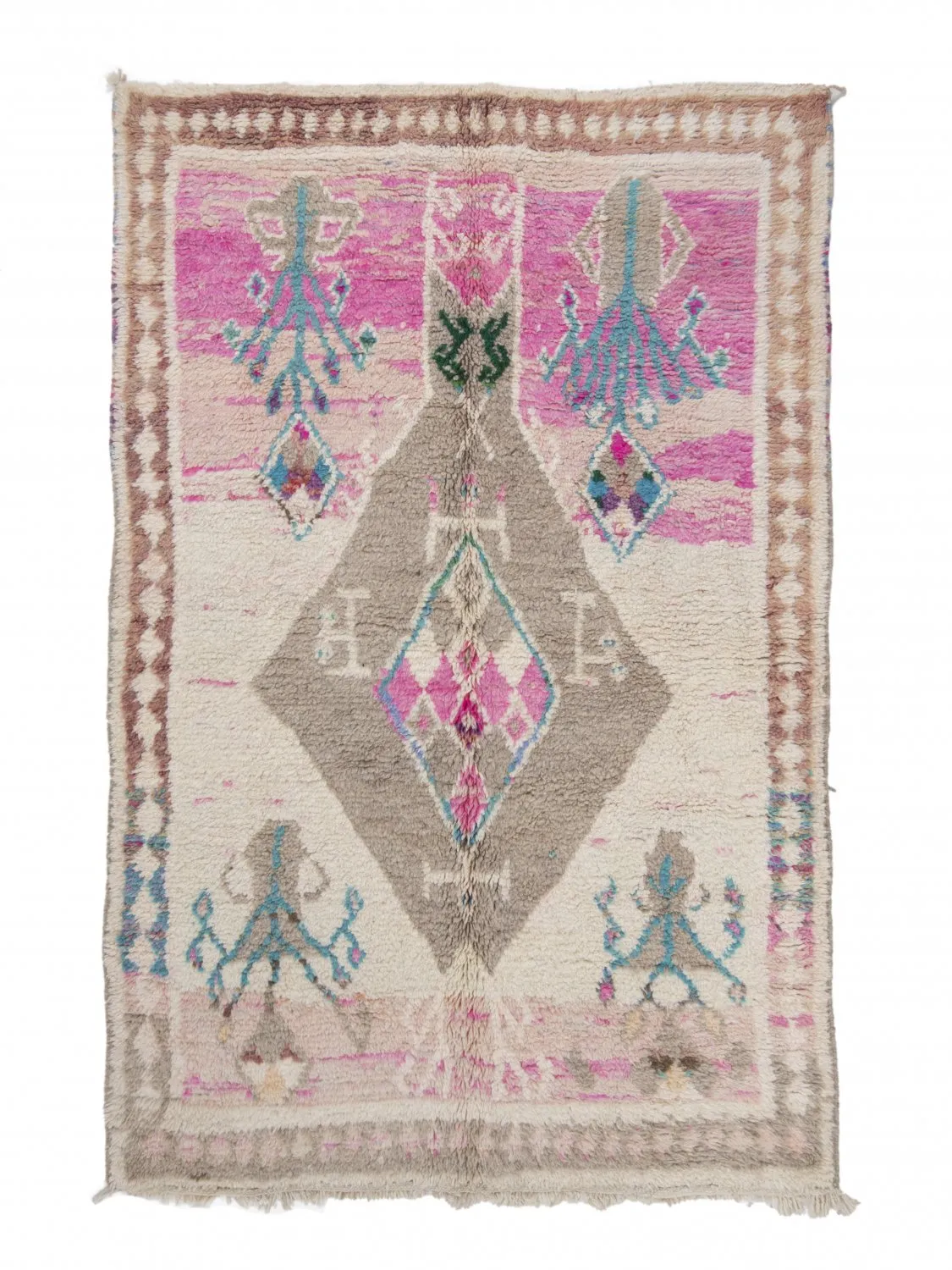 Tappeto Kilim In Stile Berbero Del Marocco Azilal 260 x 170 cm