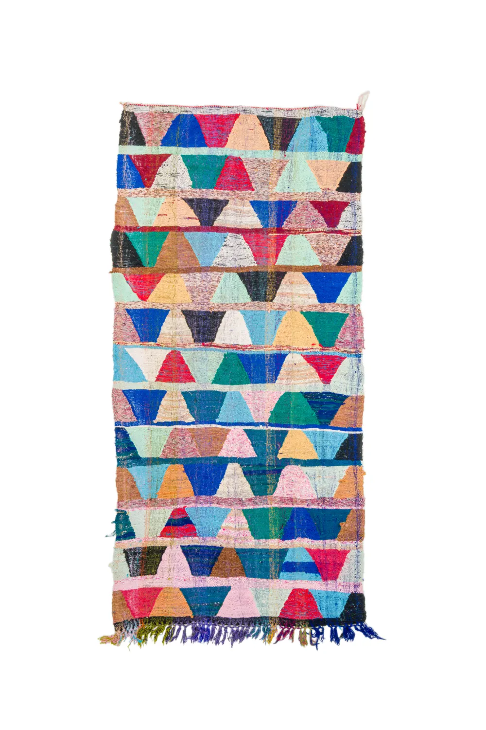 Tappeto Berberi Dal Marocco Boucherouite 140 x 290 cm