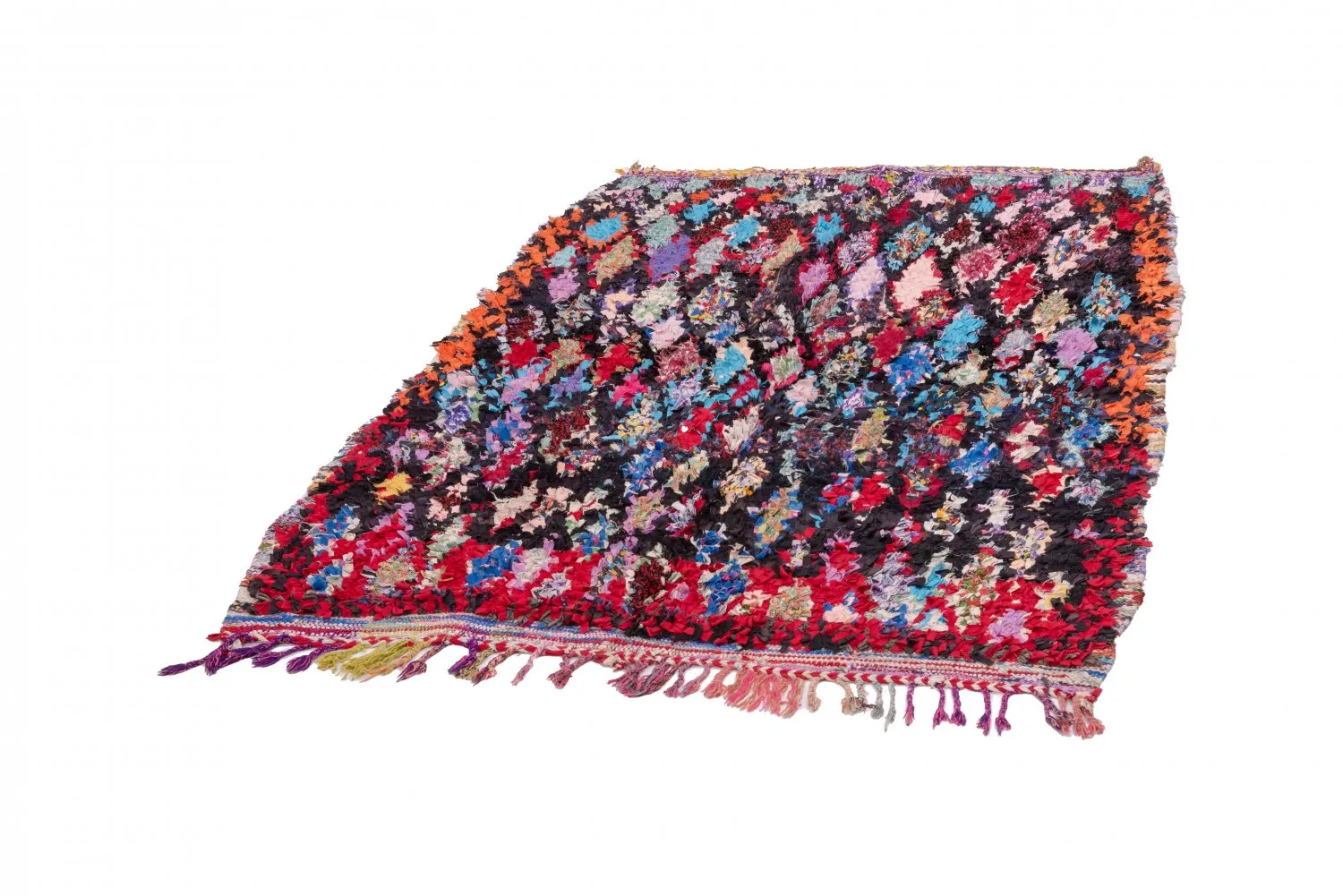 Tappeto Berberi Dal Marocco Boucherouite 185 x 125 cm