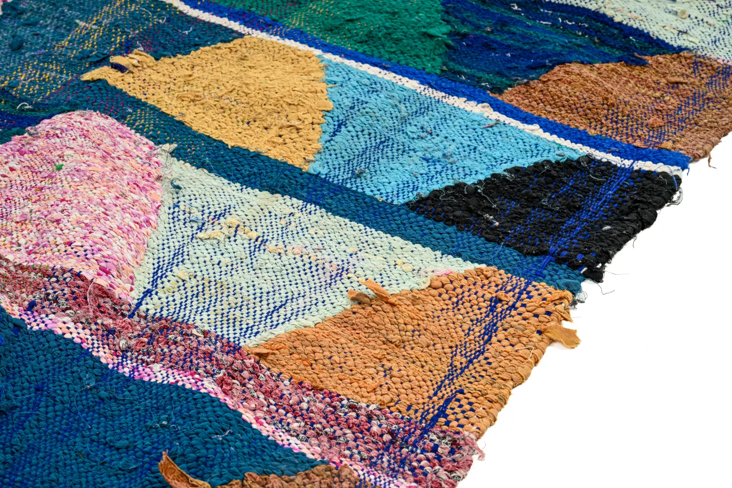 Tappeto Berberi Dal Marocco Boucherouite 140 x 290 cm
