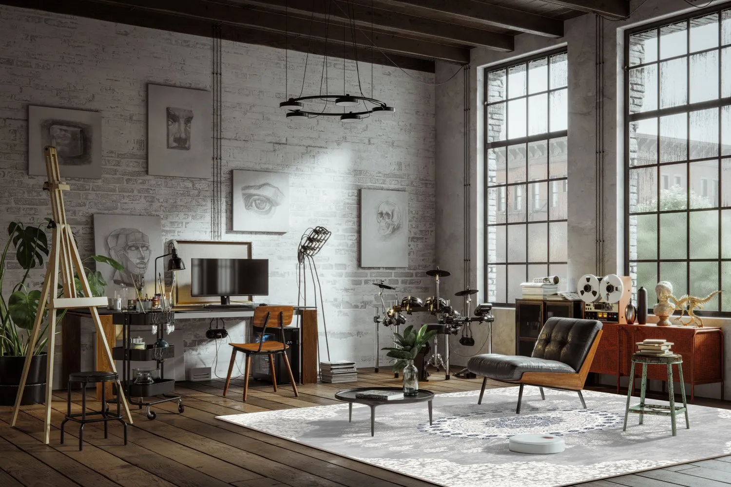 Tappeto Wilton - Sandrigo (grigio/bianco)