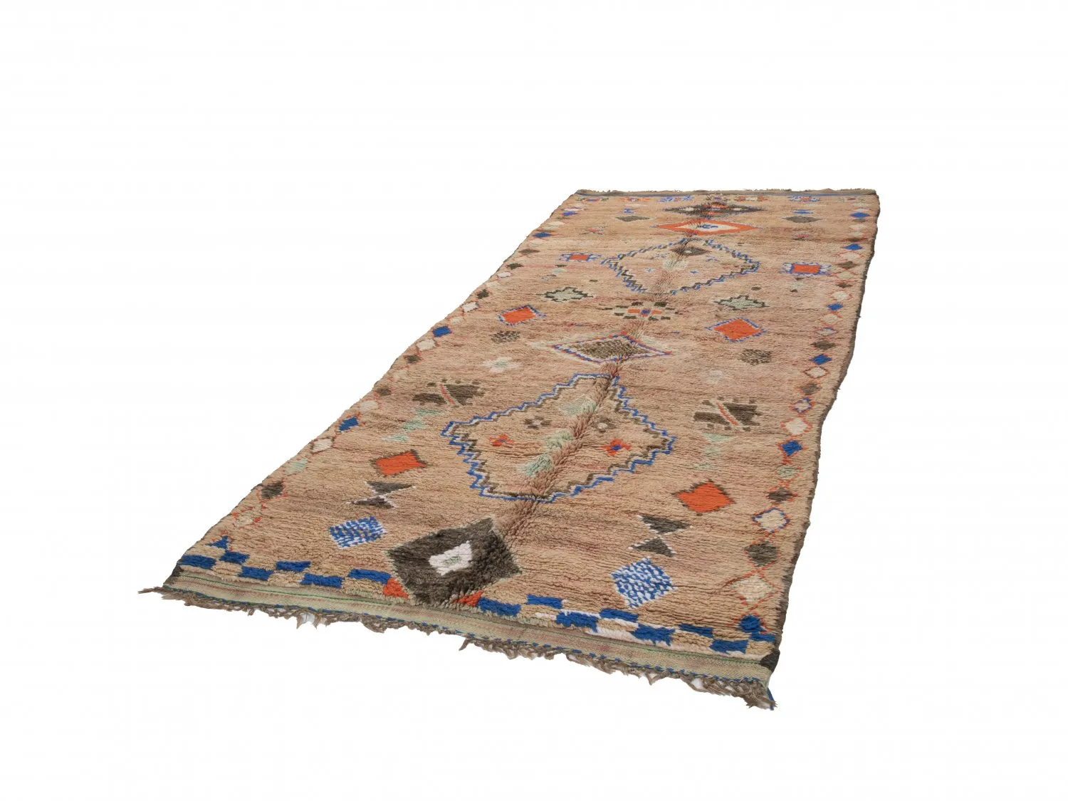 Tappeto Kilim In Stile Berbero Del Marocco Azilal Special Edition 360 x 150 cm