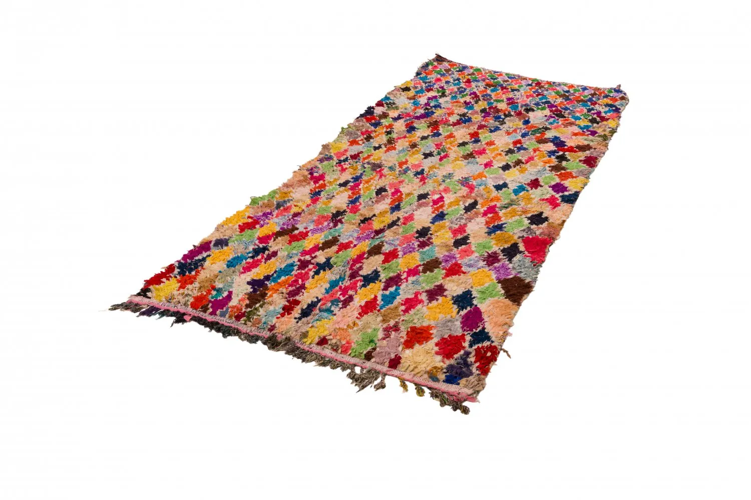 Tappeto Berberi Dal Marocco Boucherouite 120 x 335 cm