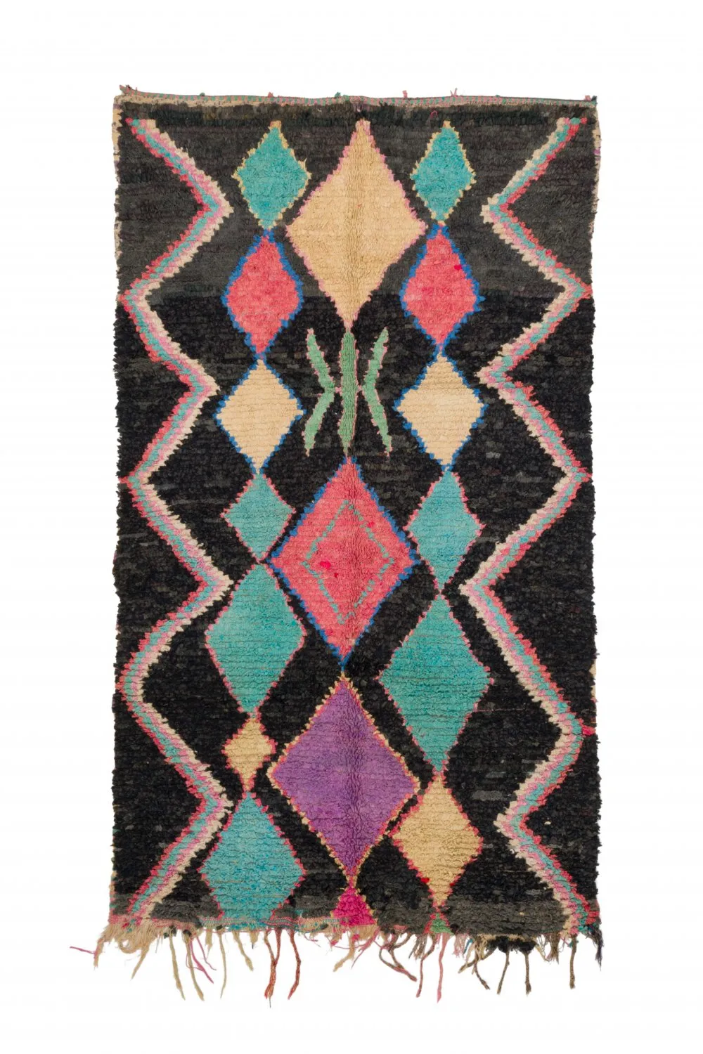 Tappeto Berberi Dal Marocco Boucherouite 235 x 135 cm