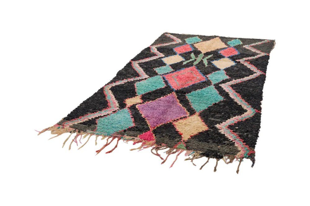 Tappeto Berberi Dal Marocco Boucherouite 235 x 135 cm