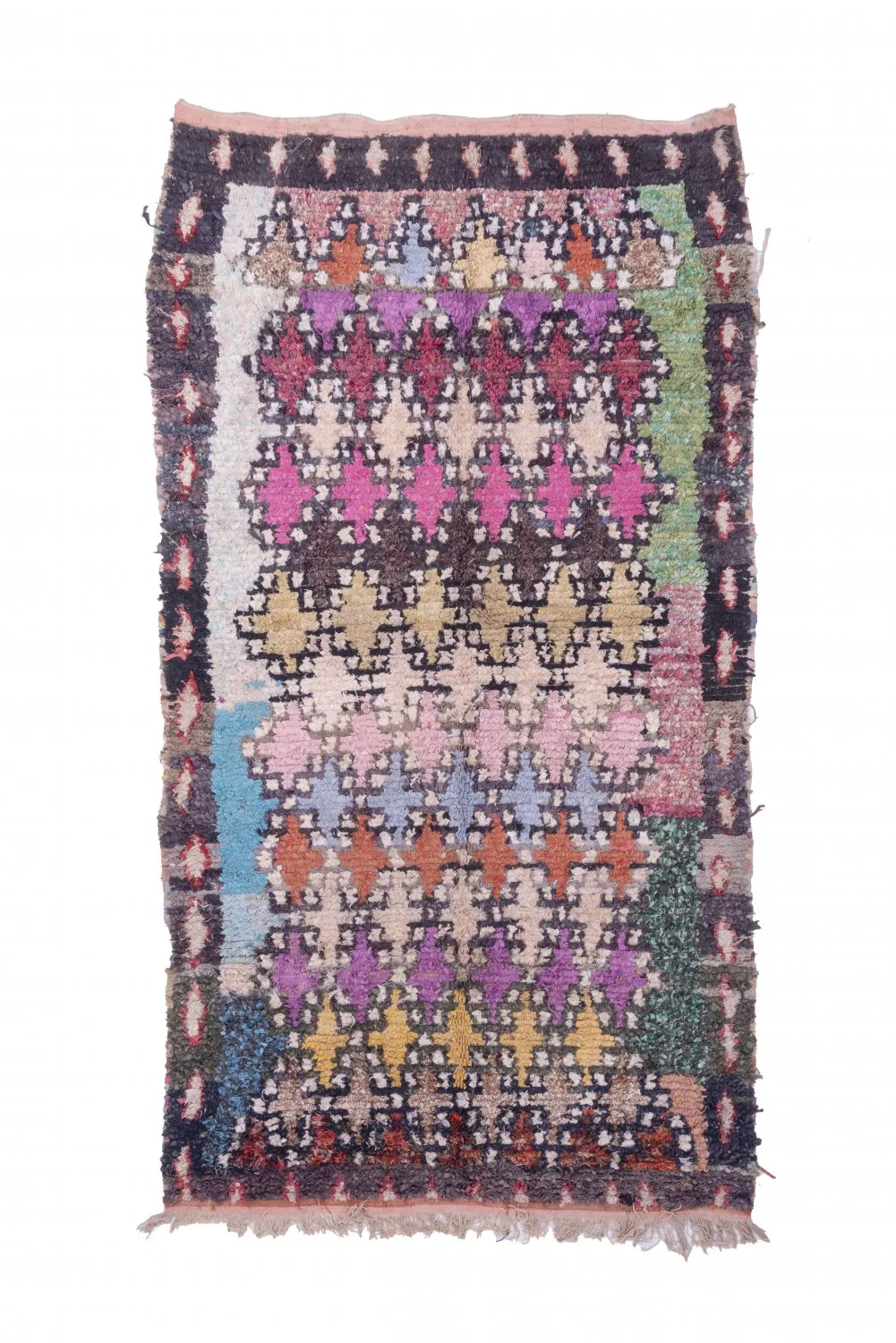Tappeto Berberi Dal Marocco Boucherouite 270 x 145 cm