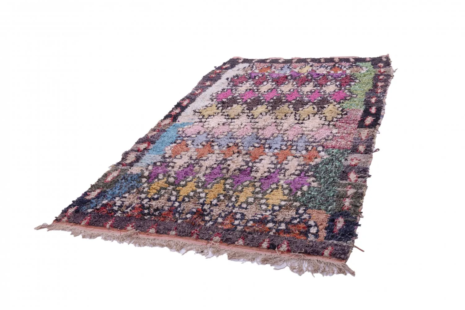 Tappeto Berberi Dal Marocco Boucherouite 270 x 145 cm