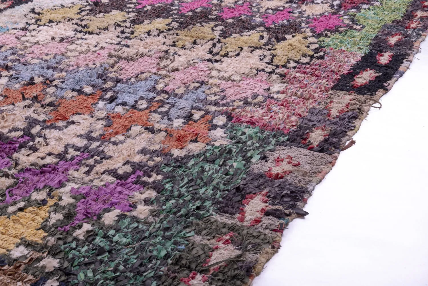 Tappeto Berberi Dal Marocco Boucherouite 270 x 145 cm