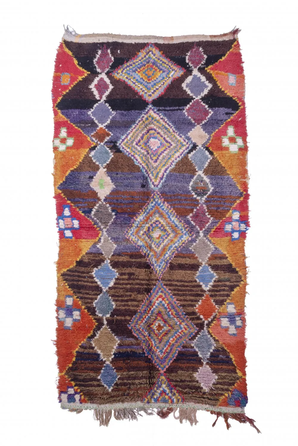 Tappeto Berberi Dal Marocco Boucherouite 285 x 145 cm