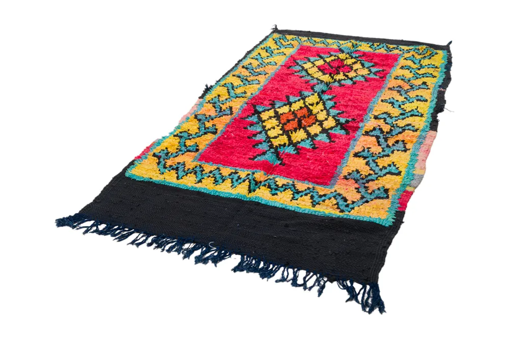 Tappeto Berberi Dal Marocco Boucherouite 260 x 135 cm