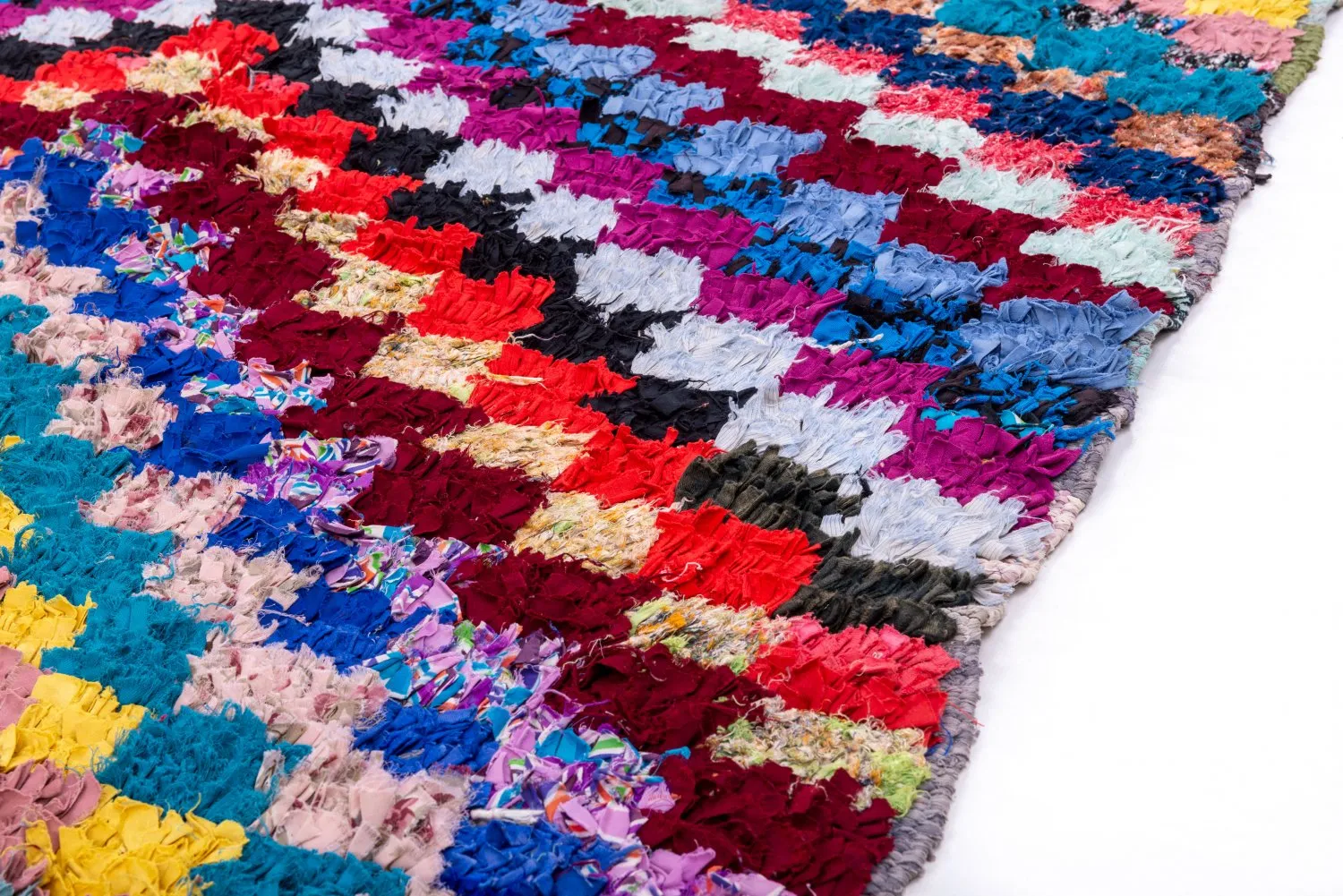 Tappeto Berberi Dal Marocco Boucherouite 245 x 125 cm