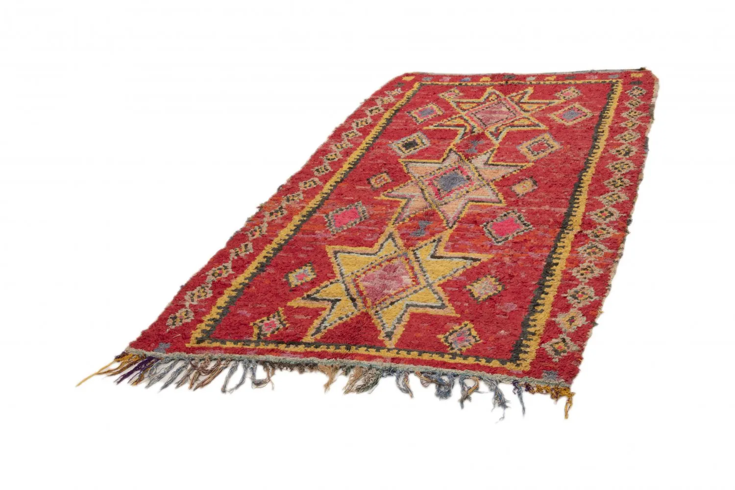 Tappeto Berberi Dal Marocco Boucherouite 250 x 145 cm