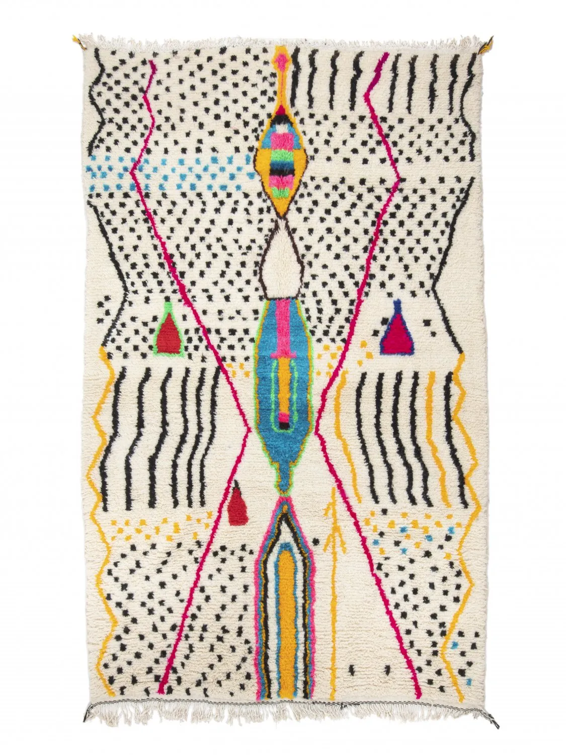 Tappeto Kilim In Stile Berbero Del Marocco Azilal 300 x 190 cm