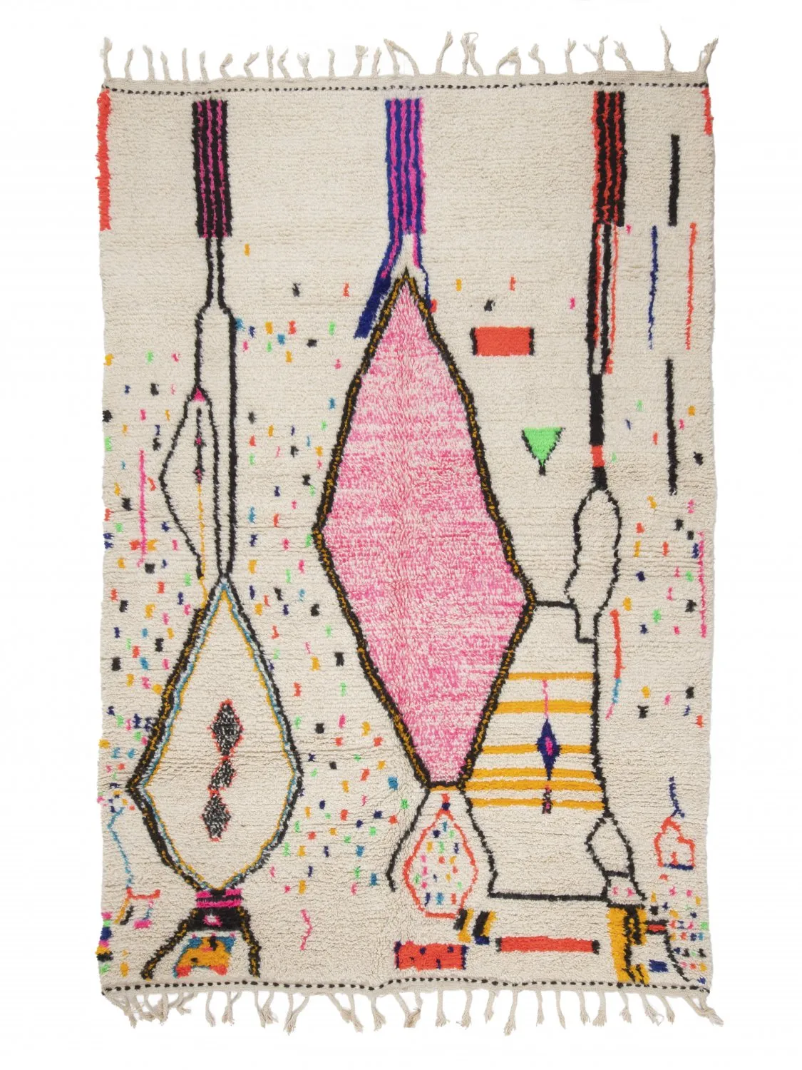 Tappeto Kilim In Stile Berbero Del Marocco Azilal 310 x 200 cm