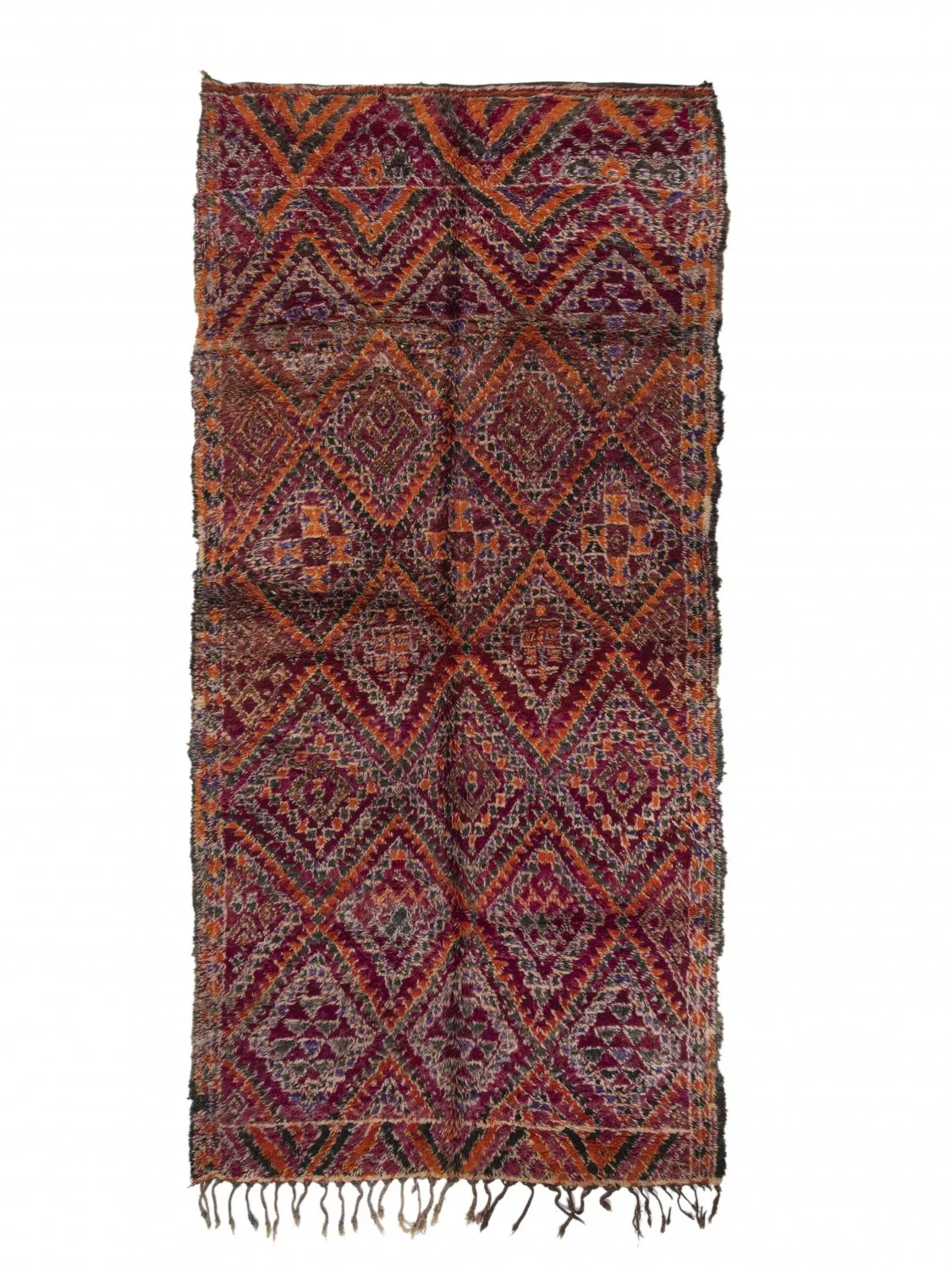 Tappeto Kilim In Stile Berbero Del Marocco Azilal Special Edition 390 x 180 cm