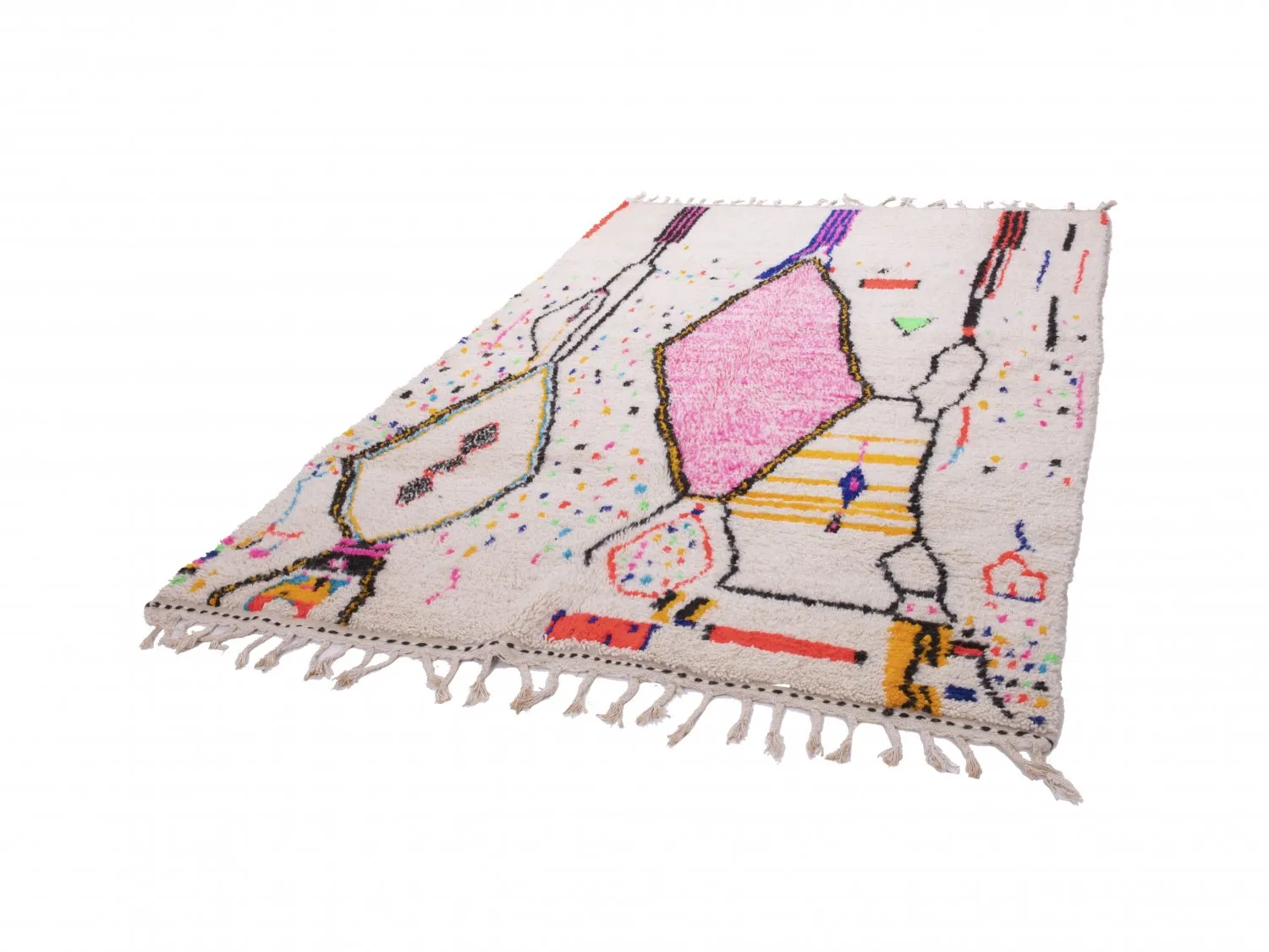 Tappeto Kilim In Stile Berbero Del Marocco Azilal 310 x 200 cm