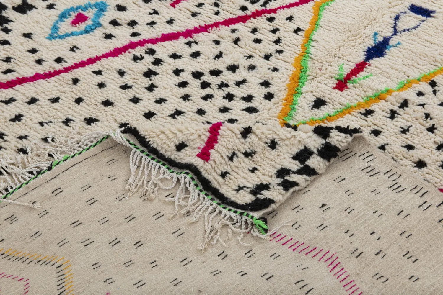 Tappeto Kilim In Stile Berbero Del Marocco Azilal 320 x 210 cm