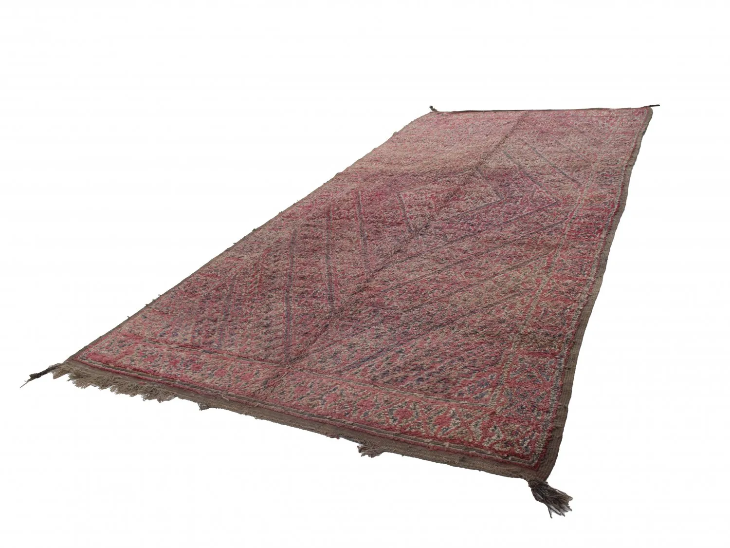 Tappeto Kilim In Stile Berbero Del Marocco Azilal Special Edition 430 x 220 cm