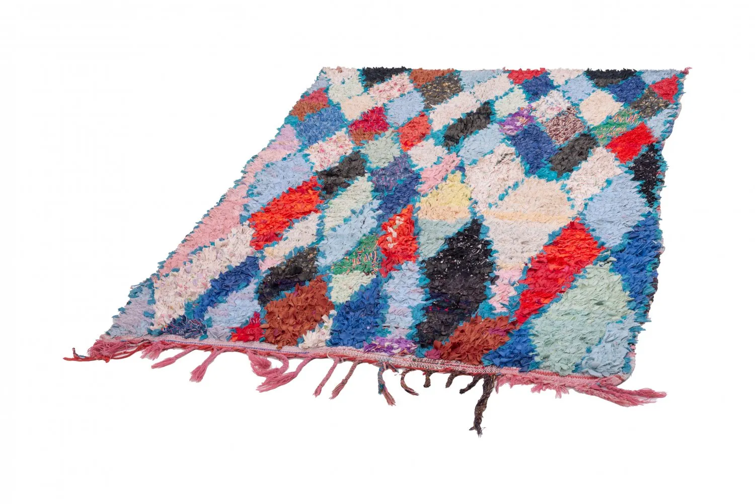 Tappeto Berberi Dal Marocco Boucherouite 200 x 130 cm