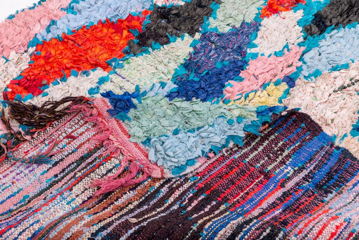 Tappeto Berberi Dal Marocco Boucherouite 200 x 130 cm