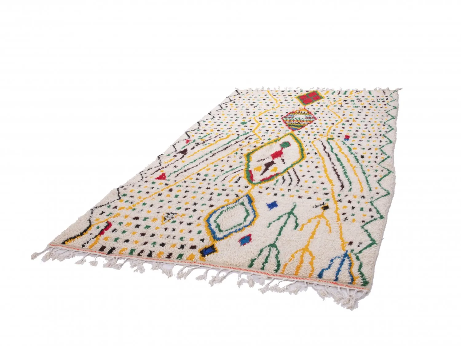 Tappeto Kilim In Stile Berbero Del Marocco Azilal 310 x 190 cm