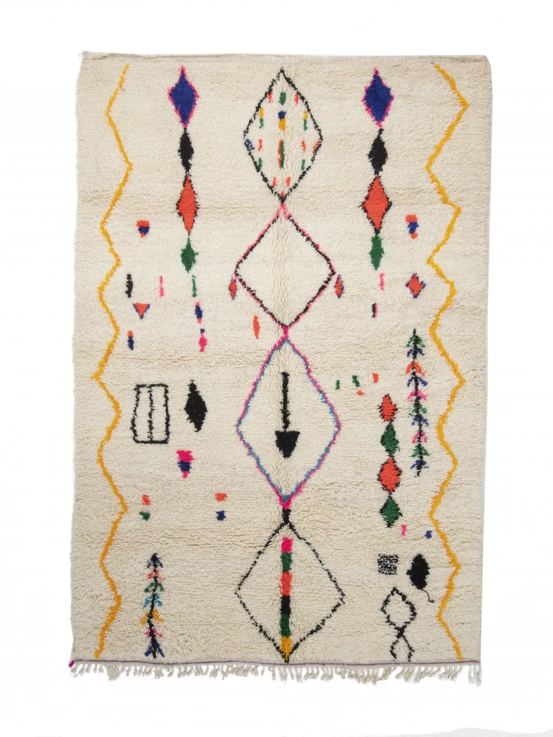 Tappeto Kilim In Stile Berbero Del Marocco Azilal 290 x 200 cm
