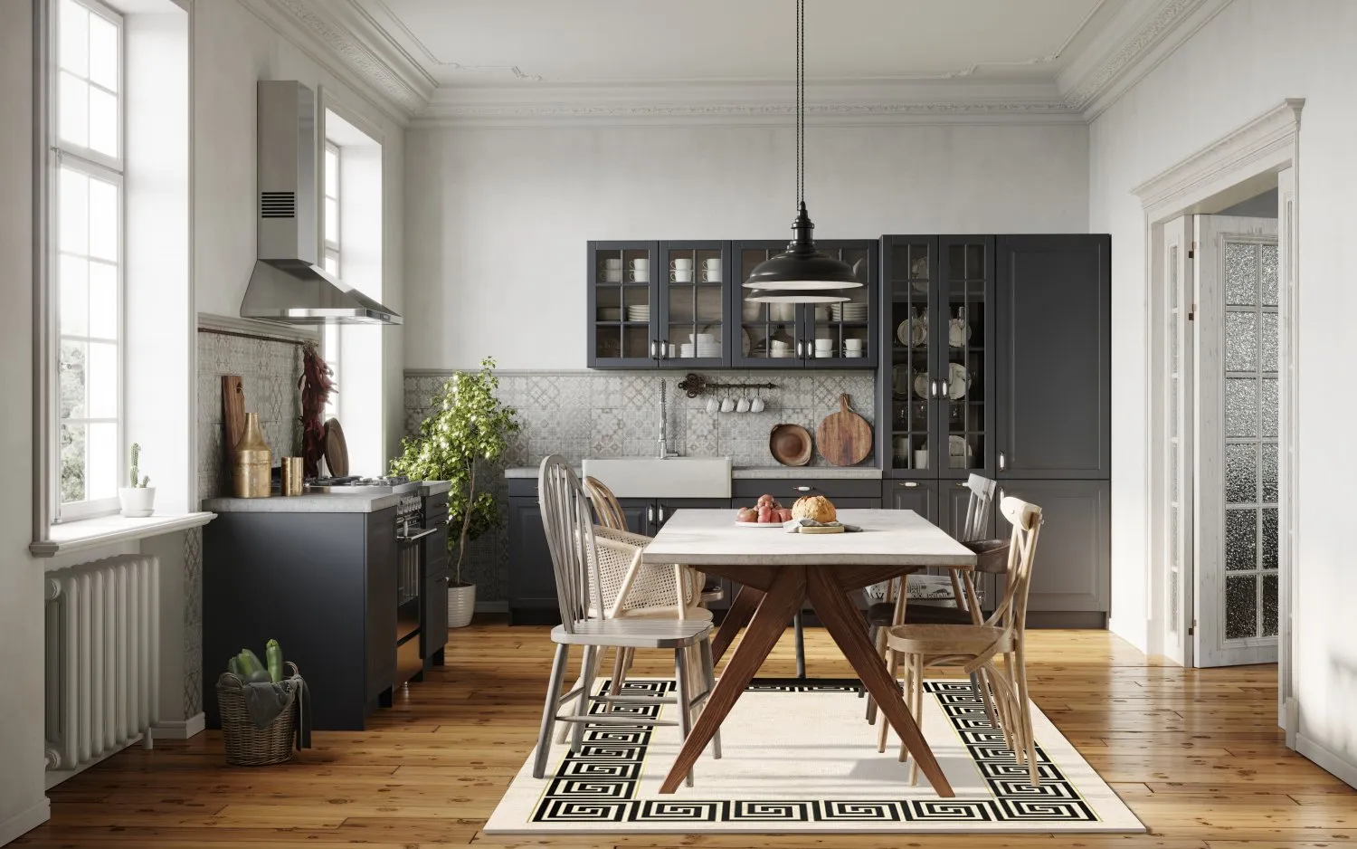 Tappeto Wilton - Mytos (beige/nero)