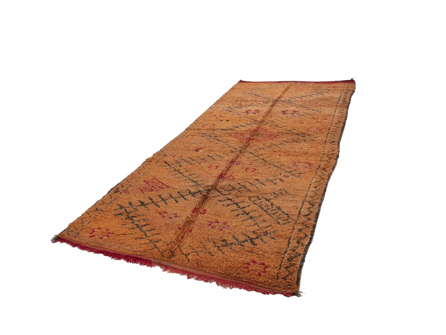 Tappeto Kilim In Stile Berbero Del Marocco Azilal Special Edition 360 x 170 cm