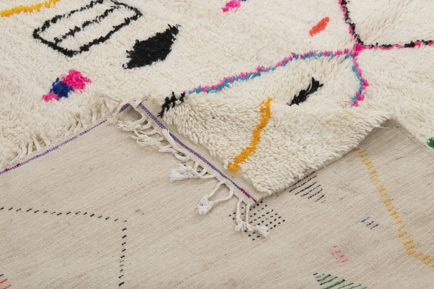 Tappeto Kilim In Stile Berbero Del Marocco Azilal 290 x 200 cm