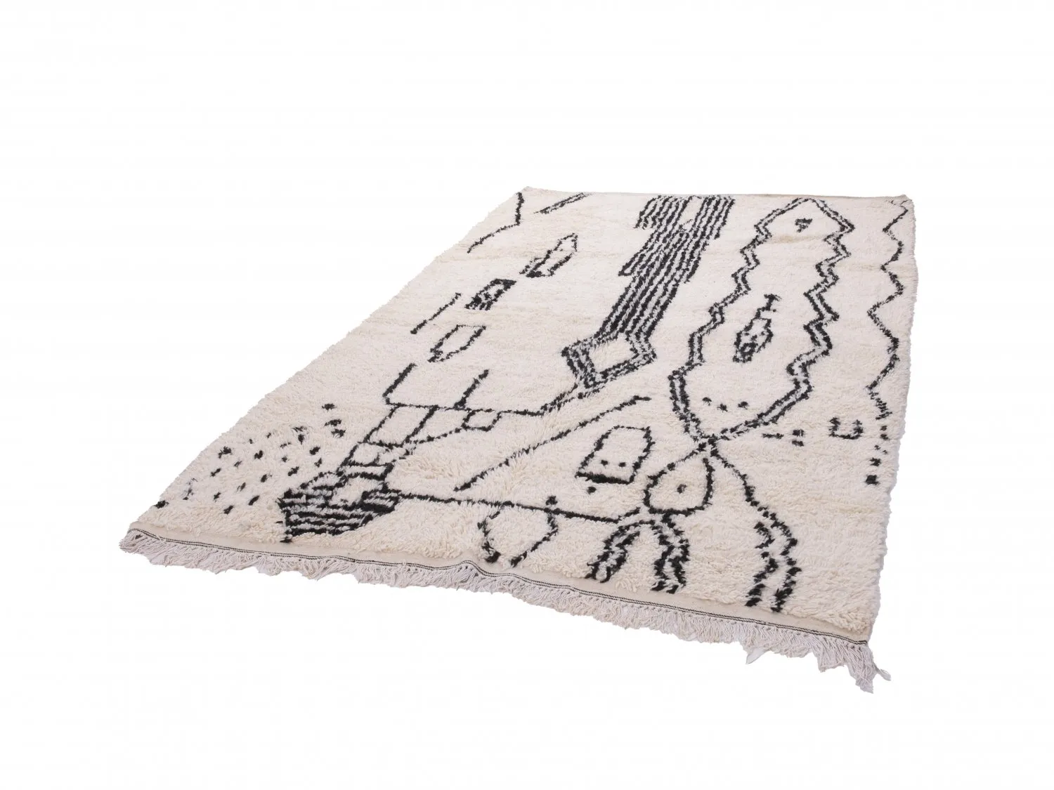 Tappeto Kilim In Stile Berbero Del Marocco Azilal 300 x 190 cm