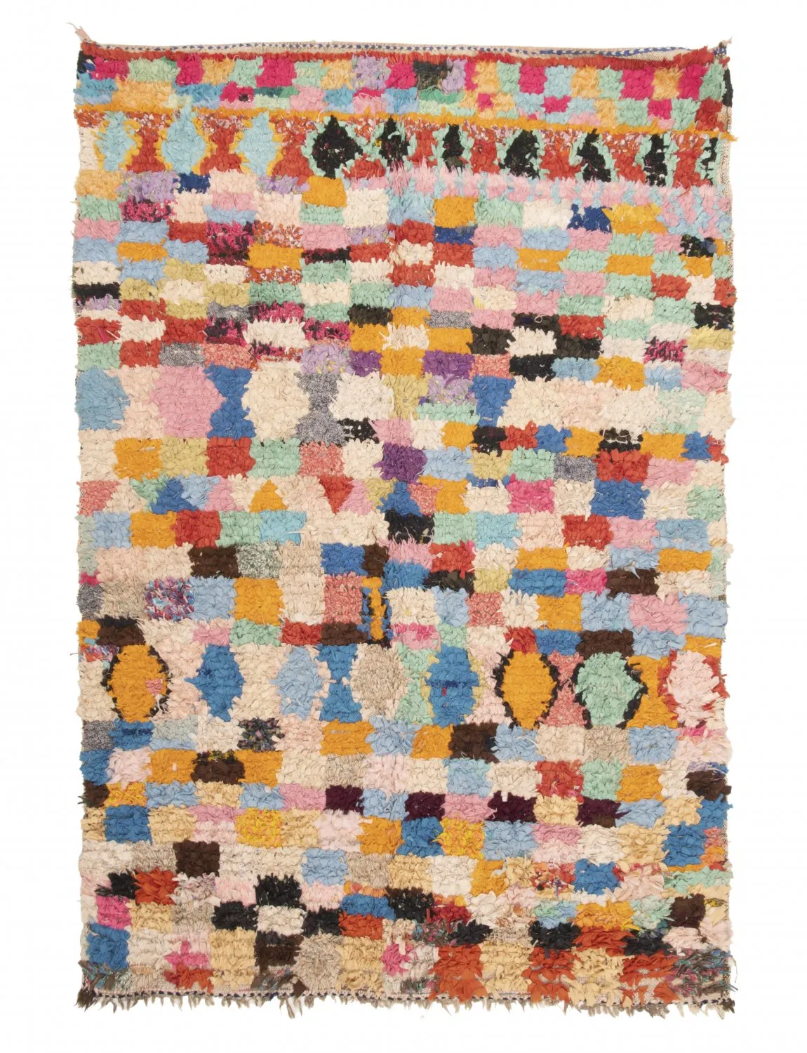 Tappeto Berberi Dal Marocco Boucherouite 235 x 160 cm
